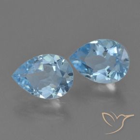 Pedras preciosas de Topázio Azul Suíço natural de 1.61 ct, Formato de pêra, VVS-VS