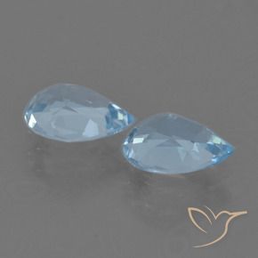 Pedras preciosas de Topázio Azul Suíço natural de 1.66 ct, Formato de pêra, VVS-VS