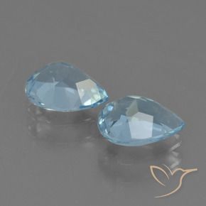Pedras preciosas de Topázio Céu azul natural de 1.62 ct, Formato de pêra, VVS