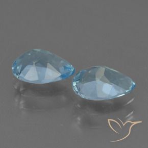 Pedras preciosas de Topázio Céu azul natural de 1.70 ct, Formato de pêra, VVS