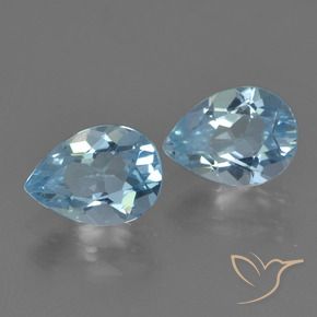 Pedras preciosas de Topázio Céu azul natural de 1.74 ct, Formato de pêra, VVS