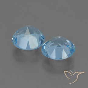 Pedras preciosas de Topázio Azul Suíço natural de 4.59 ct, Redondo, VS