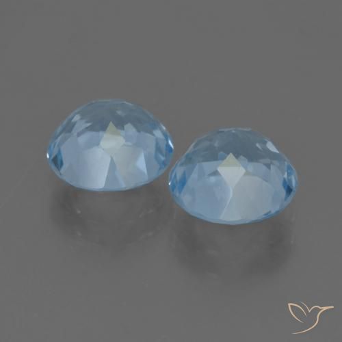 Pedras preciosas de Topázio Azul Suíço natural de 5.14 ct, Redondo, VVS-VS