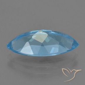 Topázio Azul Suíço Natural 4.06ct, Marquesa, VS
