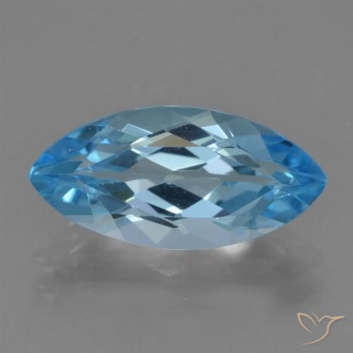 3.85ct Natural Azul Suíço Topázio, Marquesa, VS