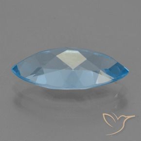 Topázio Azul Suíço Natural 3.85ct, Marquesa, VS