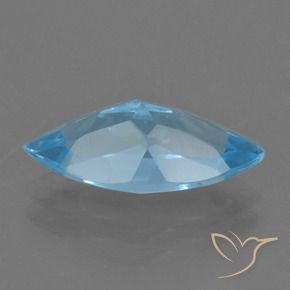 Topázio Azul Suíço Natural 3.63ct, Marquesa, VS