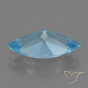 Topázio Azul Suíço Natural 3.53ct, Marquesa, VS
