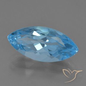 Topázio Azul Suíço Natural 4.14ct, Marquesa, VS