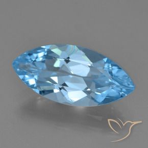 Topázio Céu azul Natural 3.60ct, Marquesa, VS