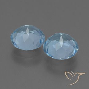 Pedras preciosas de Topázio Céu azul natural de 4.58 ct, Redondo, VS