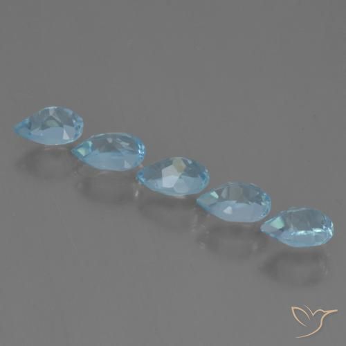 Pedras preciosas de Topázio Azul Suíço natural de 2.79 ct, Formato de pêra, VS