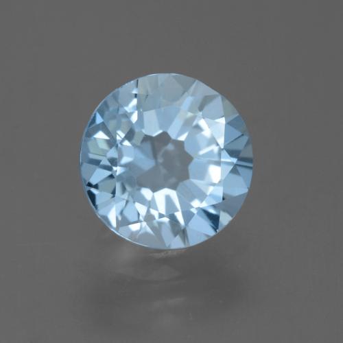 Topázio Azul Suíço Natural 2.23ct, Redondo, VS