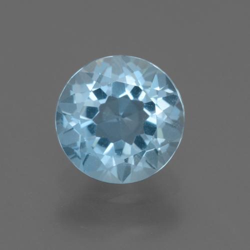 2.23ct Natural Céu azul Topázio, Redondo, VS
