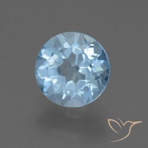 Topázio Céu azul Natural 2.23ct, Redondo, VS