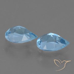 Pedras preciosas de Topázio Azul Suíço natural de 1.67 ct, Formato de pêra, VS