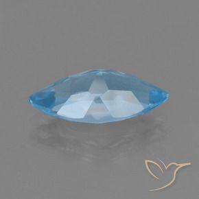 Topázio Azul Suíço Natural 3.81ct, Marquesa, VS