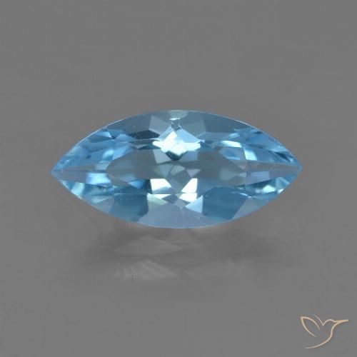 3.25ct Natural Azul Suíço Topázio, Marquesa, VS