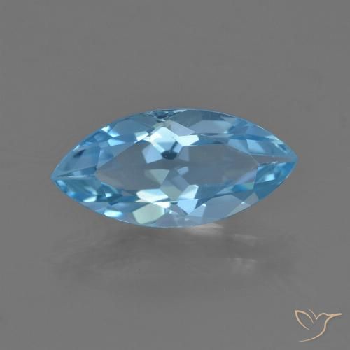 3.56ct Natural Céu azul Topázio, Marquesa, VS
