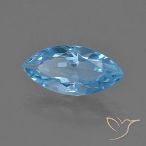 Topázio Céu azul Natural 3.56ct, Marquesa, VS