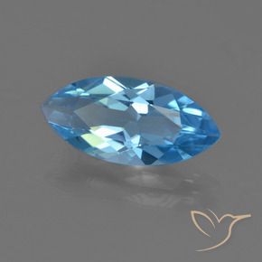 Topázio Azul Suíço Natural 3.22ct, Marquesa, VS