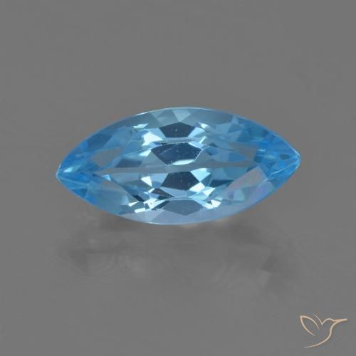 4.05ct Natural Azul Suíço Topázio, Marquesa, VS