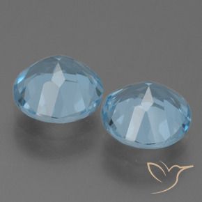 Pedras preciosas de Topázio Azul Suíço natural de 4.54 ct, Redondo, VVS-VS
