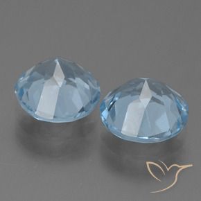 Pedras preciosas de Topázio Céu azul natural de 4.31 ct, Redondo, VS