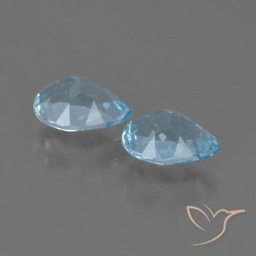 Pedras preciosas de Topázio Céu azul natural de 1.70 ct, Formato de pêra, VS
