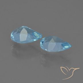Pedras preciosas de Topázio Azul Suíço natural de 1.49 ct, Formato de pêra, VS