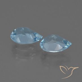 Pedras preciosas de Topázio Céu azul natural de 1.69 ct, Formato de pêra, VVS