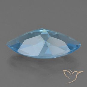 Topázio Azul Suíço Natural 3.66ct, Marquesa, VS