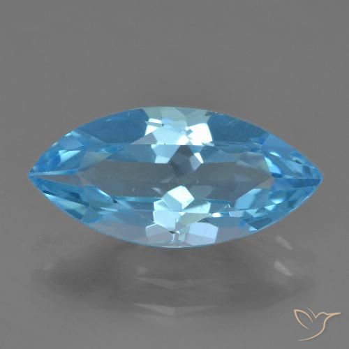 3.51ct Natural Céu azul Topázio, Marquesa, VS