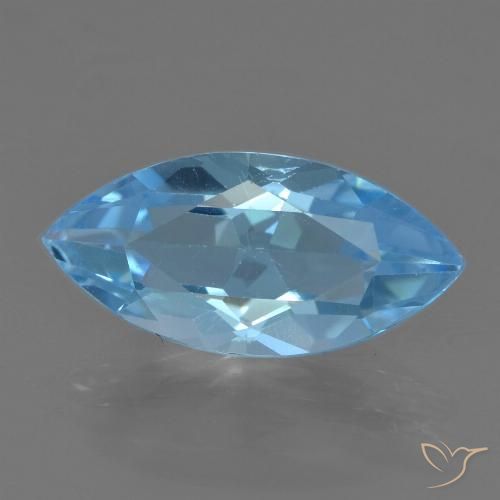 3.78ct Natural Azul Suíço Topázio, Marquesa, VS