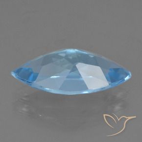 Topázio Azul Suíço Natural 3.78ct, Marquesa, VS