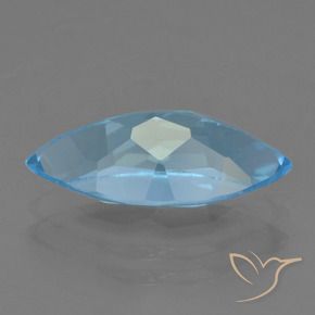 Topázio Azul Suíço Natural 3.62ct, Marquesa, VVS-VS