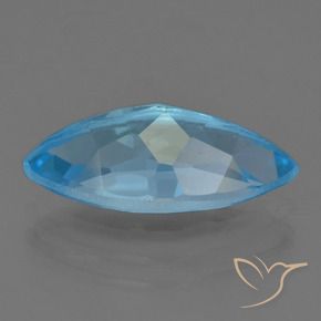 Topázio Azul Suíço Natural 4.28ct, Marquesa, VS