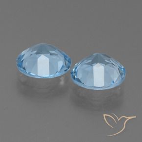 Pedras preciosas de Topázio Céu azul natural de 4.17 ct, Redondo, VS