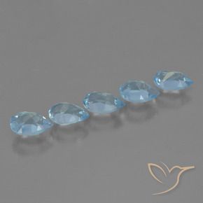 Pedras preciosas de Topázio Céu azul natural de 2.27 ct, Formato de pêra, VS