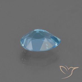 Topázio Azul Suíço Natural 0.86ct, Formato de pêra, VS