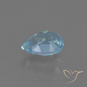 Topázio Céu azul Natural 0.92ct, Formato de pêra, VS