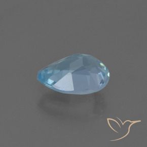 Topázio Azul Suíço Natural 0.88ct, Formato de pêra, VS