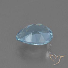 Topázio Azul Suíço Natural 0.89ct, Formato de pêra, VS