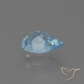 Topázio Céu azul Natural 0.84ct, Formato de pêra, VS