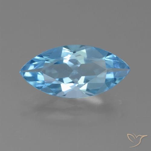 3.07ct Natural Azul Suíço Topázio, Marquesa, VS