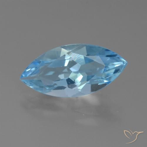3.87ct Natural Azul Suíço Topázio, Marquesa, VS
