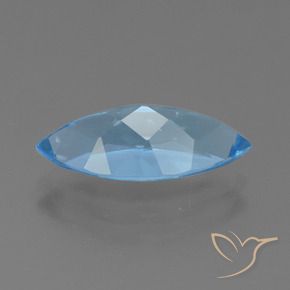 Topázio Azul Suíço Natural 3.94ct, Marquesa, VS