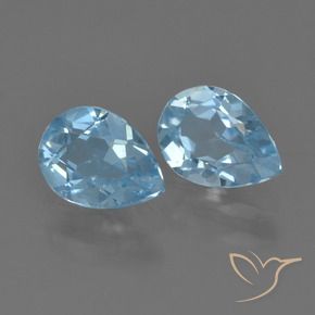 Pedras preciosas de Topázio Azul Suíço natural de 1.64 ct, Formato de pêra, VS