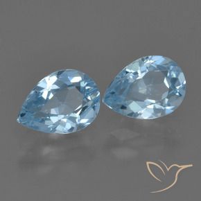 Pedras preciosas de Topázio Azul Suíço natural de 1.77 ct, Formato de pêra, VS