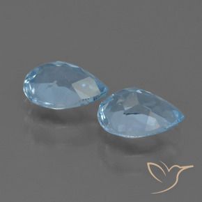 Pedras preciosas de Topázio Azul Suíço natural de 1.77 ct, Formato de pêra, VS